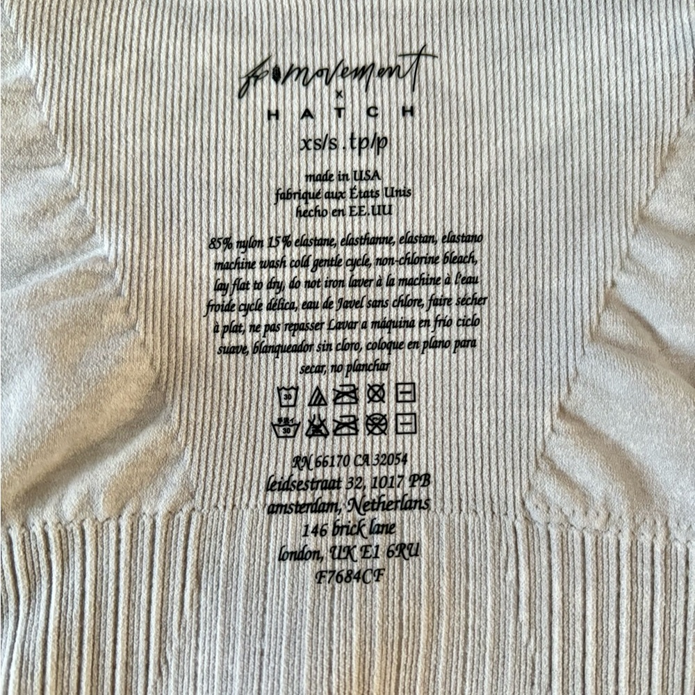 FREE PEOPLE Good Karma Crop Top Square Neck XS/S - Picture 5 of 11